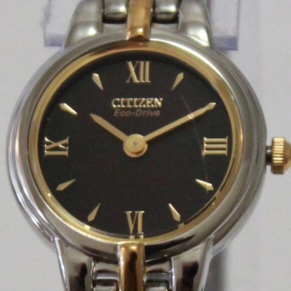 Eco Drive Ladies Silhouette Two Tone Watch 21mm - Picture 9 of 11